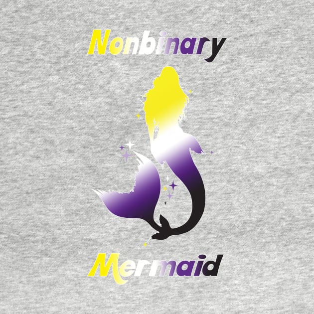 Nonbinary Mermaid Gay Pride Parade Non-Binary Mermaid by glintintheeye